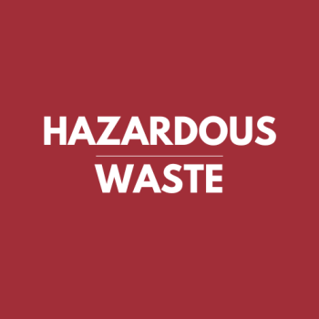 Hazardous Waste disposal information