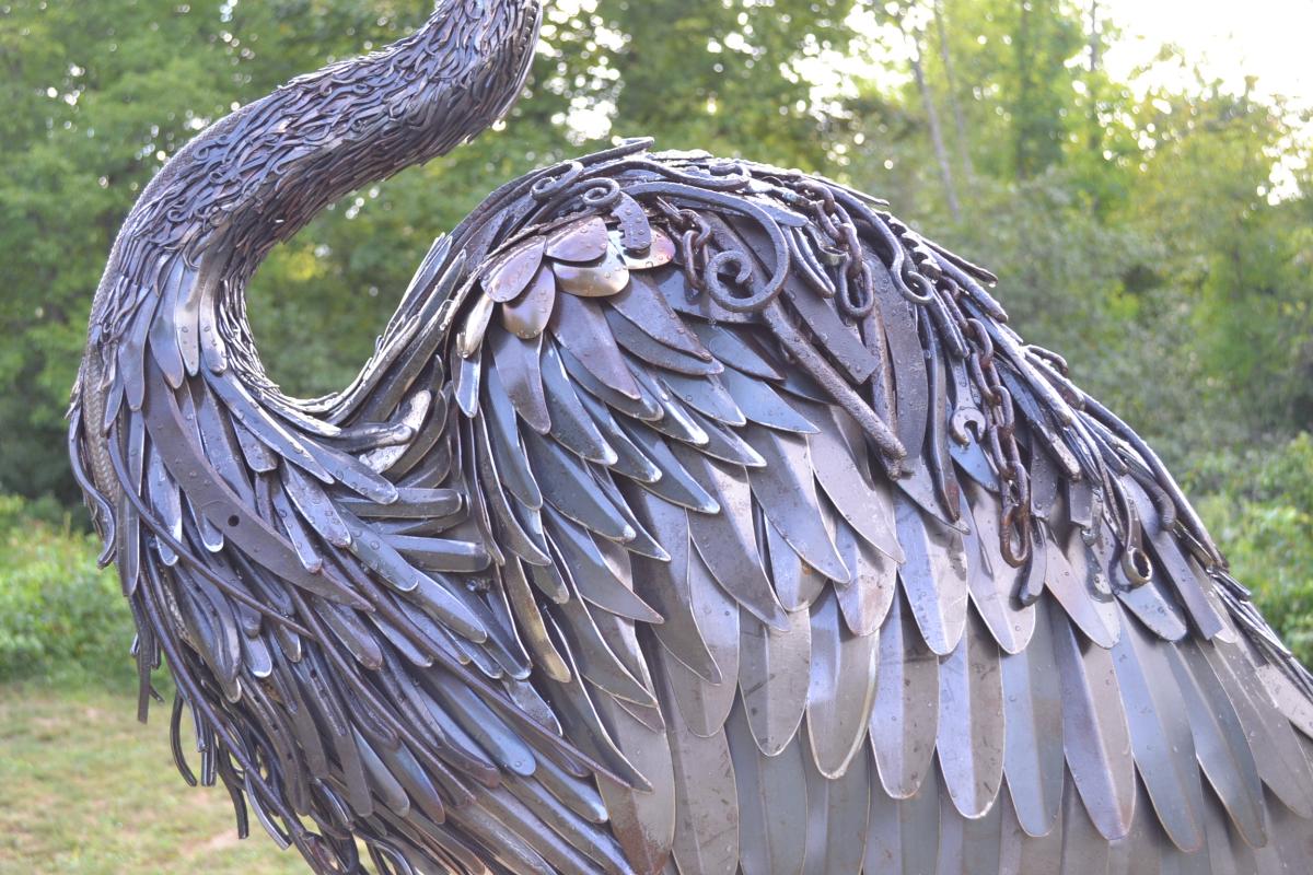 Heron sculpture body