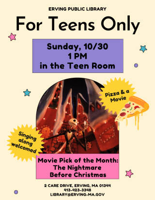 poster for teens only event