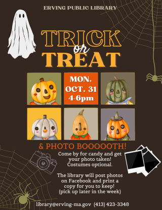 trick or treat and photo booth