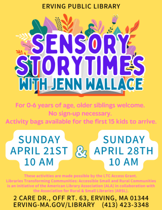Poster for Sensory Story Times