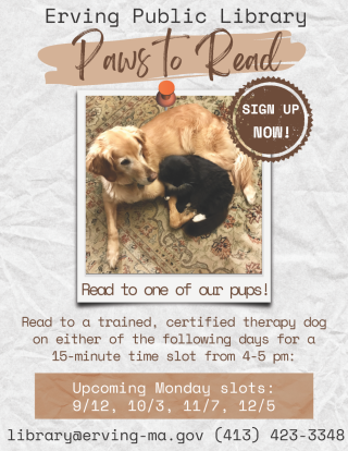 Paws to Read poster