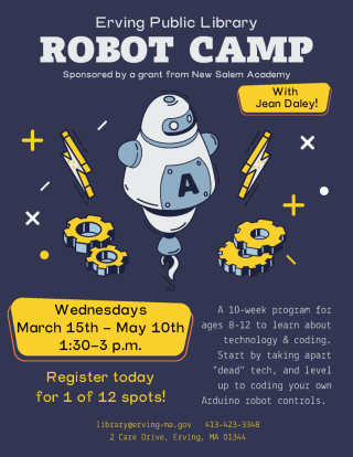 robot camp poster